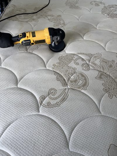 Colchão estampado: colchão estampado, antes da higienização