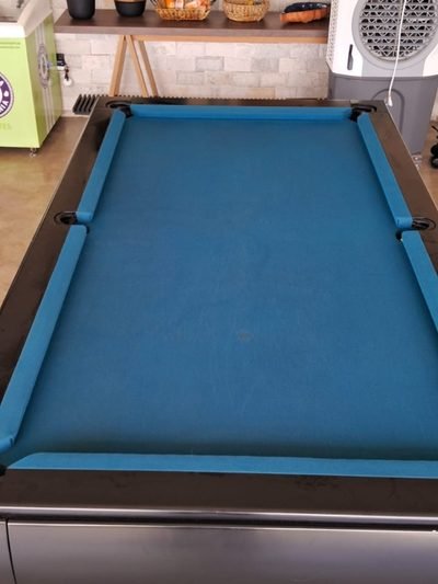 Mesa de sinuca: mesa de sinuca, depois da higienização