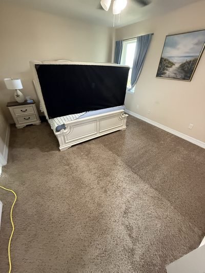Carpetes nos cômodos da residência: carpetes nos cômodos da residência, antes da higienização