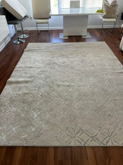Tapete cinza da sala: tapete cinza da sala, depois da higienização