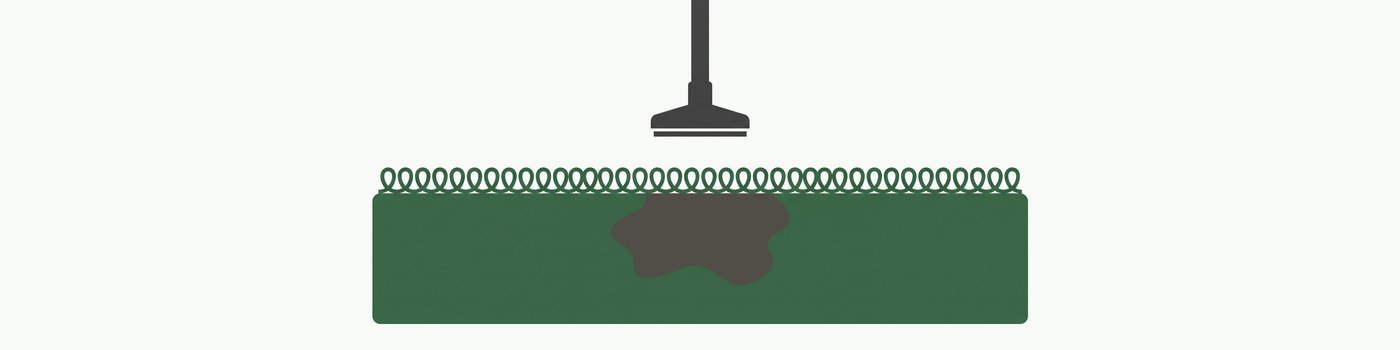 Corte do tecido em desenho, com a trama em laçadas no topo e o enchimento embaixo, com uma mancha escura dentro do enchimento. Acima dele, a silhueta de um bico de extração apontado para baixo Corte do tecido em desenho, com a trama em laçadas no topo e o enchimento embaixo, com uma mancha escura dentro do enchimento. Acima dele, a silhueta de um bico de extração apontado para baixo